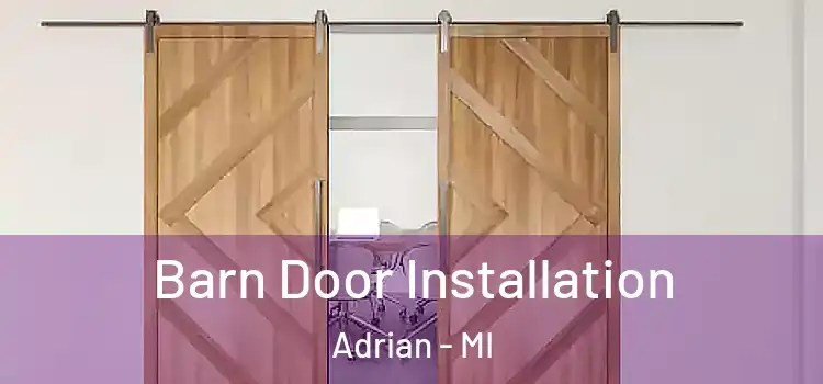  Barn Door Installation Adrian - MI
