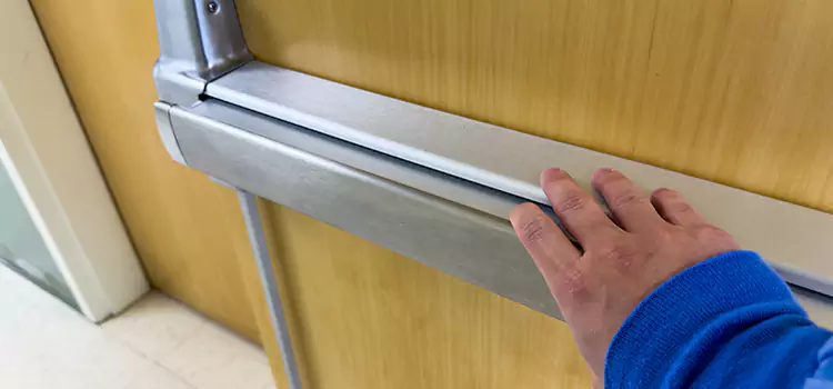 Installing a Push Bar on a Door Adrian